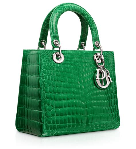 lady dior verde|lady dior leather tote.